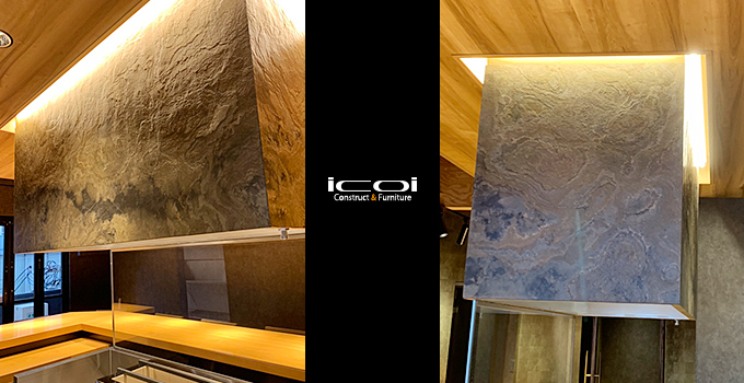 東心斎橋 焼き鳥屋 内装工事一式 家具製作  icoi